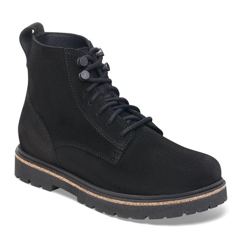 Highwood Lace Mid Men Suede Leather schwarz