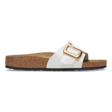 Catalina Cushion Buckle Birko-Flor Patent White