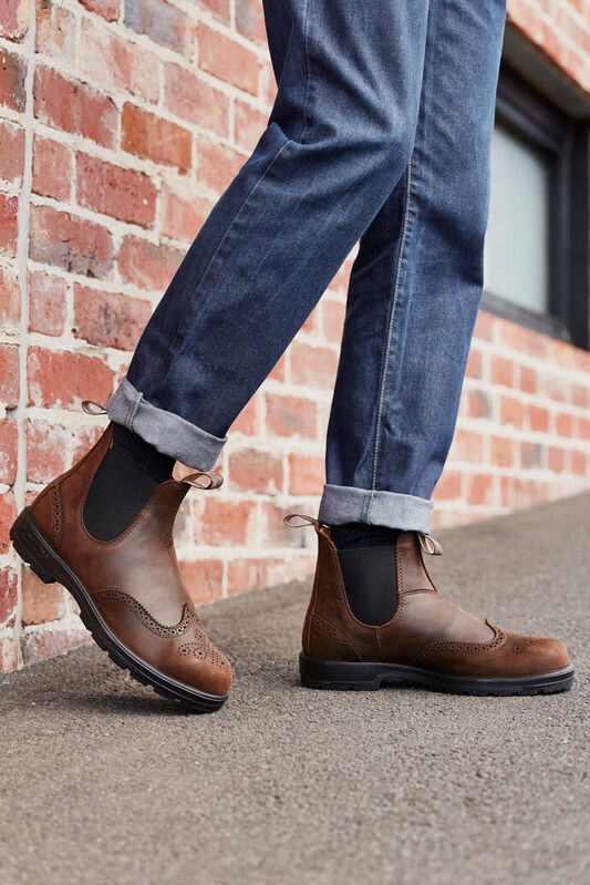 Blundstone 2444 Brogued Antique Brown Leather (Classics Series)