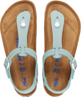 Kairo Nubukleder Faded Aqua Weichbettung