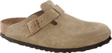 Boston Weichbettung Veloursleder Taupe