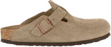 Boston Weichbettung Veloursleder Taupe