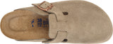 Boston Weichbettung Veloursleder Taupe