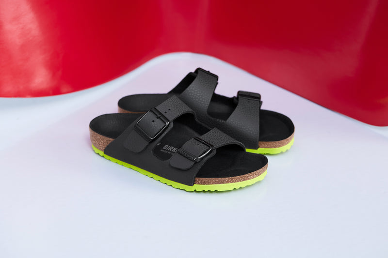 Arizona Kids Birko Flor Birkenstock Arizona Desert Soil Black